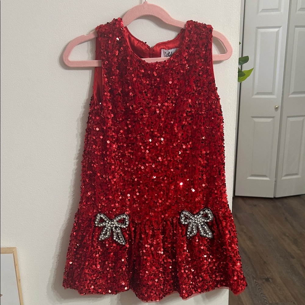 Lola Red Sequin Dress